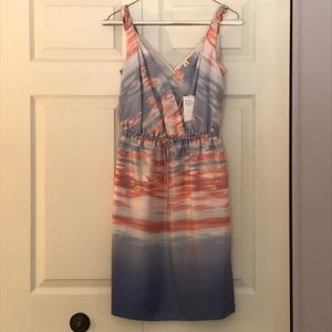 Pink/purple pattern BR dress